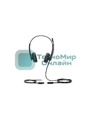 Гарнитура проводная YEALINK YHS34 Dual Дуо, Проводная, HD звук, QD, RJ9, шт