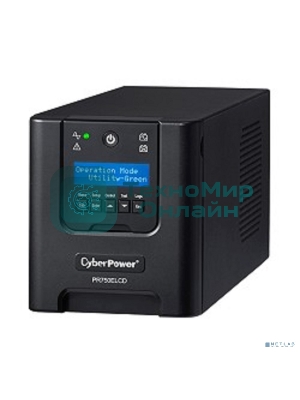 Источник бесперебойного питания CyberPower PR750ELCD 750VA/675W USB/RJ11/45 (6 IEC)
