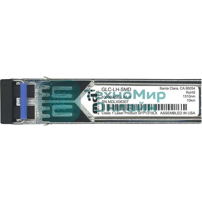Модуль GLC-LH-SMD= 1000BASE-LX/LH SFP transceiver module, MMF/SMF, 1310nm, DOM