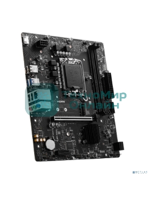 Материнская плата MSI PRO H610M-S DDR4, LGA 1700, Intel H610, 2xDDR4, 2xSATA, 1xM.2, 1xPCIe 4.0 x16, 1xPCIe 3.0 x1, 1xHDMI, 1x1Gb LAN, 4xUSB 2.0, 2xUSB 3.2 Gen 1, 3x3.5 мм, 7.1, Micro-ATX