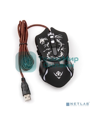 Мышь проводная Nakatomi MOG-25U черный, 2400 dpi, USB, кнопки - 6