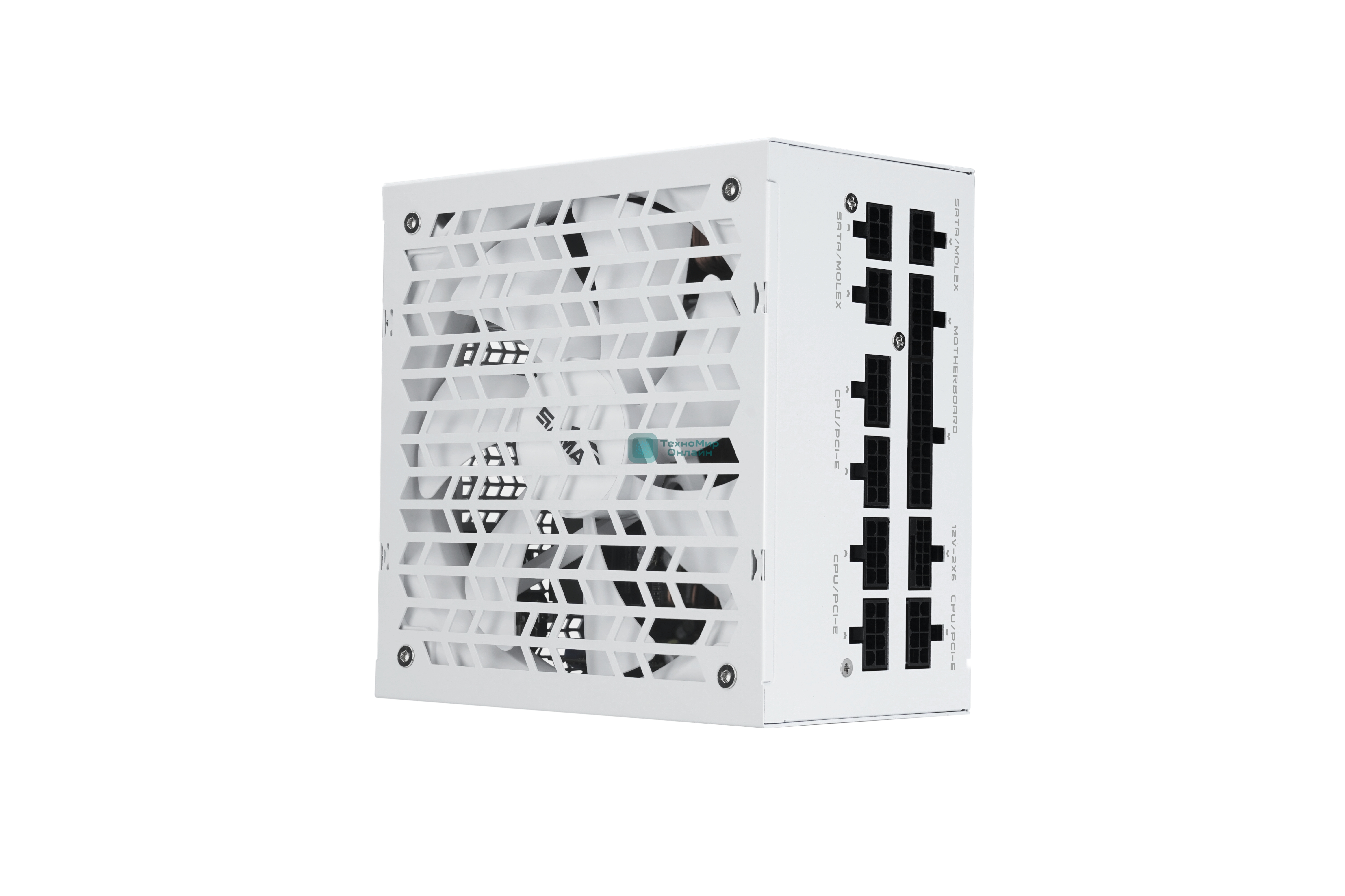 Блок питания SAMA G1000 White (HAT-1000yzB1G), 1000W 80+ Gold (ATX, 3.1, PCIe 5.0, Full modular, 1x24(20+4)pin mesh 550мм, 2xCPU 8(4+4)pin 700мм, 3xPCIe*2 8(6+2)pin 600мм, 1x12VHPWR PCIe 5.1 12+4pin 600W 600мм, 4xSATA*3 450+150+150+150мм, 4xMOLEX4pin*3 450+150+150+150мм, Active, 140x140мм, 150x150x86mm, APFC, OVP, UVP, SCP, OCP, OTP, OPP, SIP, white)
