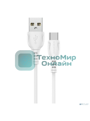 Сетевое зарядное устройство BOROFONE BX51/USB кабель Type-C/1m/3A/White