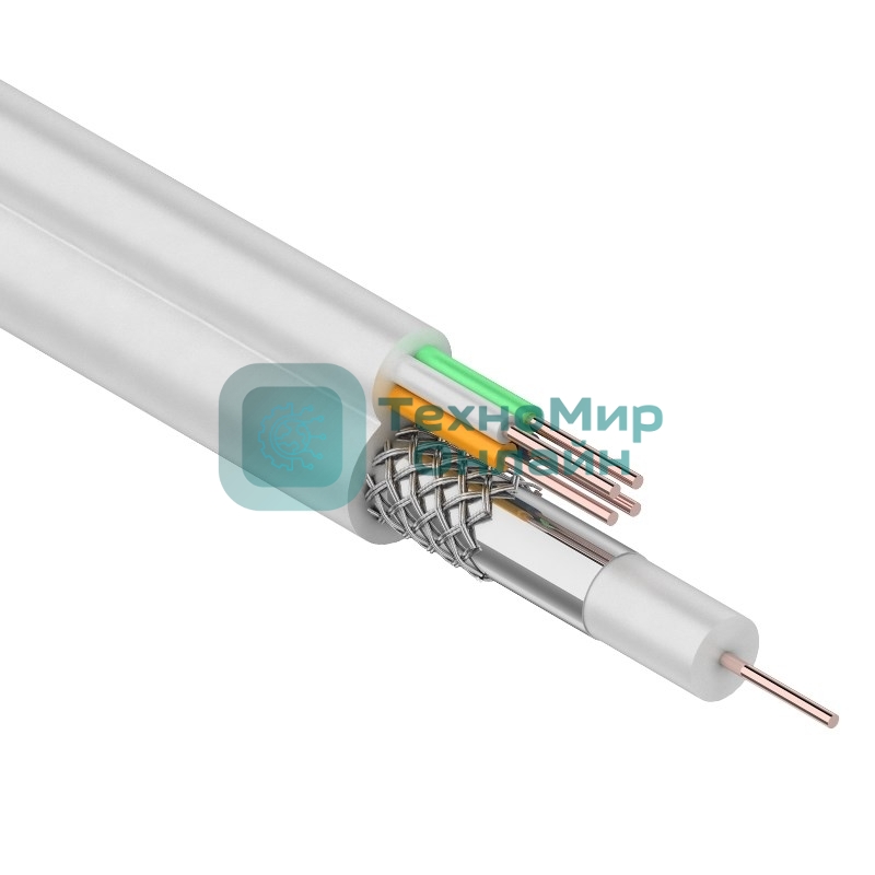 Кабель Rexant ККСВ-В+4х0,5 мм (бухта 100 м) белый