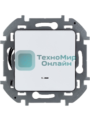 Выключатель 1-клавишный с подсветкой/индикацией 10AX 250 В белый