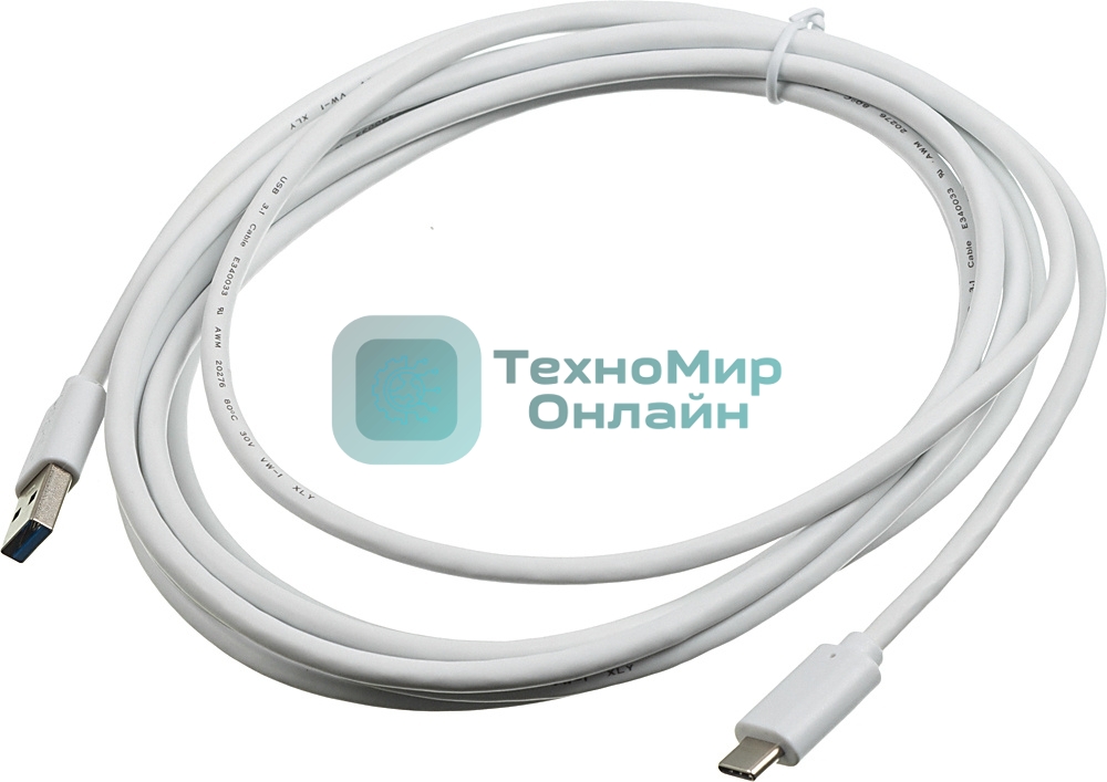 Кабель Buro BHP USB-TPC-3W USB 3.0 A(m) USB Type-C (m) 3м белый