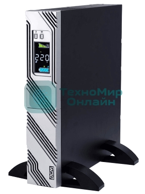 Источник бесперебойного питания Powercom Smart King RT SRT-2000A LCD 1800Вт 2000ВА черный