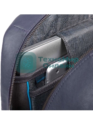 Рюкзак Piquadro Black Square CA4762B3/BLU4, кожа, темно-синий