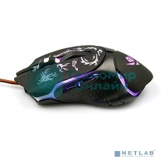 Мышь проводная Nakatomi MOG-25U черный, 2400 dpi, USB, кнопки - 6