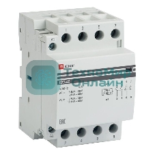 Контактор модульный EKF km-3-40-40 КМ 40А 4NO (3 мод.) PROxima