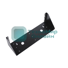 Кронштейн телекоммуникационный настенный вертикальный 2U, черный КНО-В-2U-9005