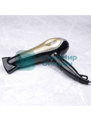 Фен Galaxy GL 4316 черный/золотистый, 2200 Вт