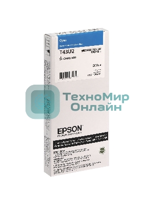 Картридж струйный Epson T43U (C13T43U240) голубой (200 мл) для SureLab SL-D800