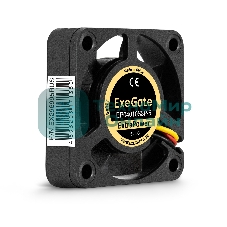 Вентилятор для корпуса ExeGate ExtraPower EP04010S3P-5 черный, 40 мм, 7500 об/мин, 35 дБ, 3 pin