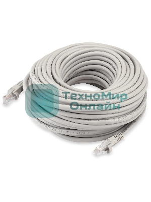 Патч-корд Buro UTP-5E-20M-G-LSZH UTP cat.5e 20м серый RJ-45 (m)-RJ-45 (m)