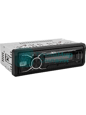 Автомагнитола ACV AVS-601UBM, 1 DIN, Bluetooth, USB Type-A, AUX, пульт ДУ