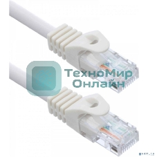 Патч-корд ACD-LPU5C-5DW сat.5e UTP 24AWG 4Pair, 7/0.18мм CU белый, 0.5м
