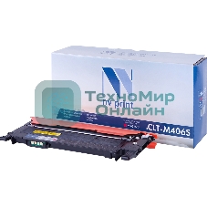 Картридж лазерный NVPrint совместимый Samsung CLT-M406S Magenta для CLP-360/365/368/CLX-3300/3305 (1000k)