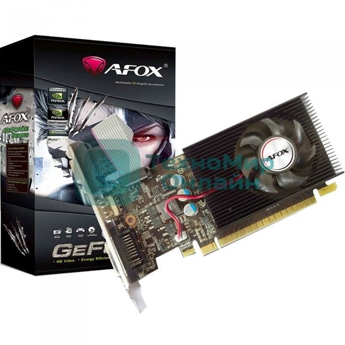 Видеокарта AFOX Geforce GT730 4Gb DDR3 128Bit DVI HDMI VGA LP Single Fan