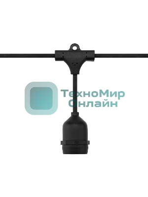 Шина в виде ленты Neon-night Belt-Light 2 жилы, шаг 40 см подвесные патроны E27 влагостойкая IP65