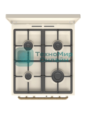 Плита газовая Gorenje GGI5BCLI бежевый, конфорок 4 газовых, духовка 67 л, 50 см x 85 см x 59.4 см