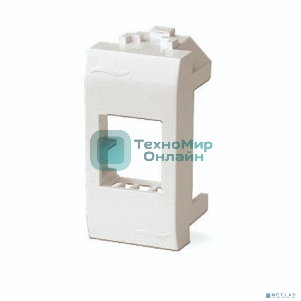 Адаптер для информационных разъемов DKC/ДКС 76607B Keystone/AMP/Hyperline/BICC, белый RAL 9010, 1М,