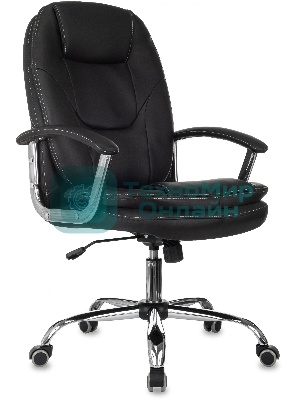 Кресло Бюрократ CH-868SL черный, экокожа