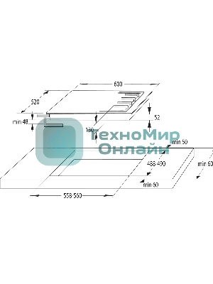 Газовая варочная панель Gorenje GW642SYW белый