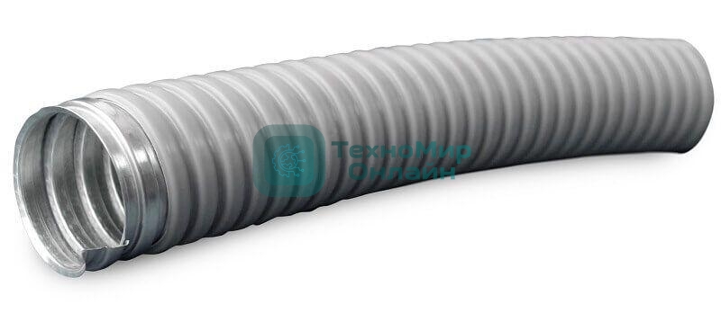 Металлорукав в ПВХ изоляции МРПИ НГ 20 d20мм без протяжки сер. (уп.50м) ЗЭТА zeta41921
