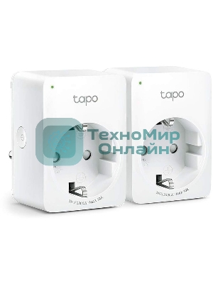 Умная розетка Mini Smart 2.4 GHz Wi-Fi Socket, 2 units, 220-240 V, Max Load 10 A, Bluetooth 4.2 (onboarding only)