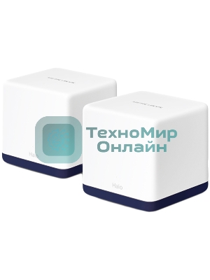 Система Mercusys MESH AC1900 Whole Home Mesh Wi-Fi System, 3× Internal Antennas, 3×Gb ports (WAN/LAN) (2-pack)