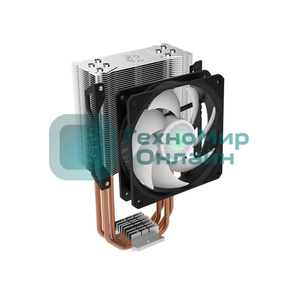 Кулер для процессора Cooler Master Hyper 212 Spectrum V2 черный, 120 мм, алюминий/медь, 1800 об/мин, 27 дБ, 4 pin, 150 Вт, 157 мм