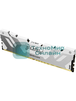 Оперативная память Kingston Fury Renegade, DDR5, 32Gb (1x32Gb), 6400MHz, CL32, DIMM, радиатор, белый