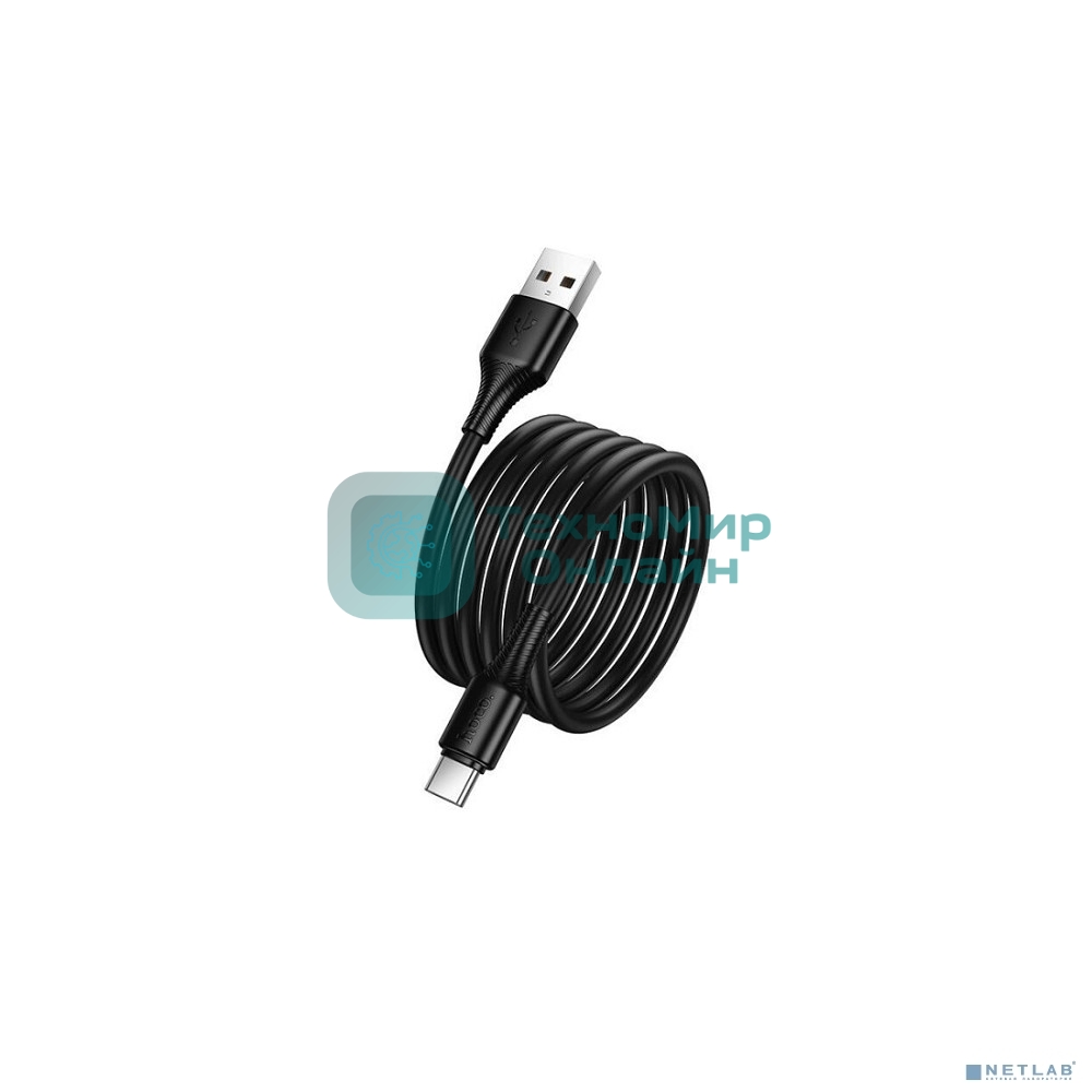 Кабель USB HOCO X120 Type-C/ 1m/ 3A/ черный