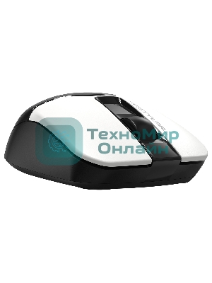 Мышь беспроводная A4Tech Fstyler FB12 белый/черный, 1200 dpi, радиоканал, Bluetooth, USB, кнопки - 3