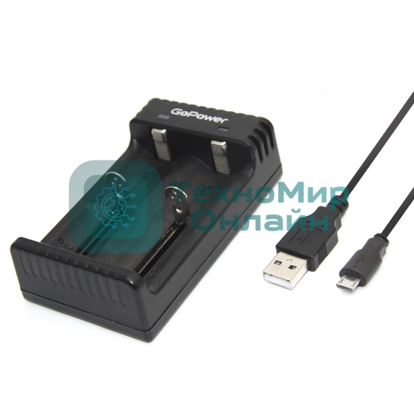 З/У для аккумуляторов GoPower LiCharger 4 Ni-MH/Ni-Cd/Li-ion/IMR 2 слота (1/100)