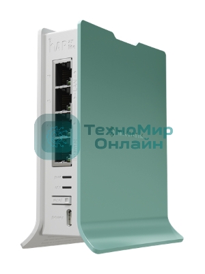 Роутер беспроводной MikroTik hAP ax lite (L41G-2AXD) AX600 10/100/1000BASE-TX голубой