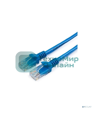 Патч-корд UTP Cablexpert cat.5e, 5м, литой, многожильный, синий