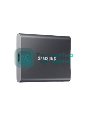 Внешний SSD Samsung T7, 2TB, USB 3.2 Gen 2 Type-C, R/W 1050/1000, титан