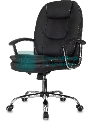 Кресло Бюрократ CH-868SL черный, экокожа