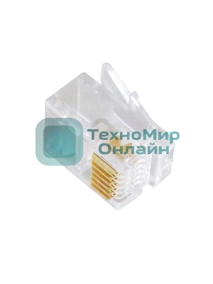 Вилка телефонная Cablexpert MP-6p6c, контакты 3m