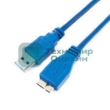 Кабель USB 3.0 для соед. 1.8м А-microB (5 pin) PRO позол.конт., пакет