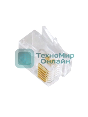 Вилка телефонная Cablexpert MP-6p6c, контакты 3m