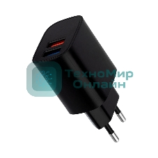 Сетевое зарядное устройство Rexant 2 x USB, 5V, 2.4 A, черный