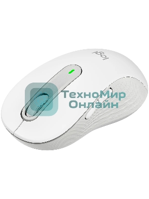 Мышь беспроводная Logitech Signature M650 L белый, 4000 dpi, радиоканал, Bluetooth, USB, кнопки - 5
