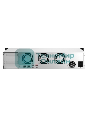 Сетевое хранилище SMB QNAP TS-873AeU-4G NAS 8x3.5/2.5 SATA/SSD trays, 2 x M2 PCIe, 2x 2.5 GbE, 2U rackmount, 1 PSU. AMD Ryzen V1500B 4-core/8-thread 2.2 GHz processor, 4 Gb DDR4 RAM (1*4 Gb) up to 64Gb (2*32 Gb). W/o rail kit RAIL-B02