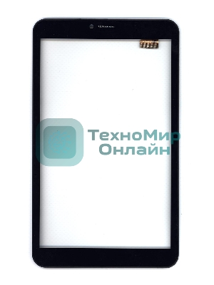 Сенсорное стекло (тачскрин) для Irbis TZ855, черное с рамкой