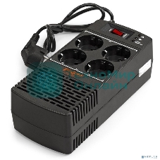 Стабилизатор ExeGate Power AD5000-600 (600VA/300W, диапазон 150...280В, 4 евророзетки)