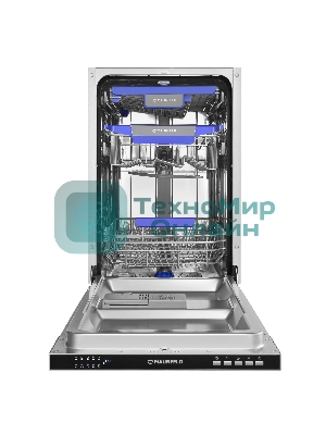 Встраиваемая посудомоечная машина Maunfeld MLP45230, белый, 44.8 см, 10 компл., 47 дБ, класс A++
