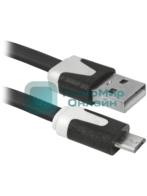 Кабель Defender USB08-03P USB2.0 AM-MicroBM, 1.0м
